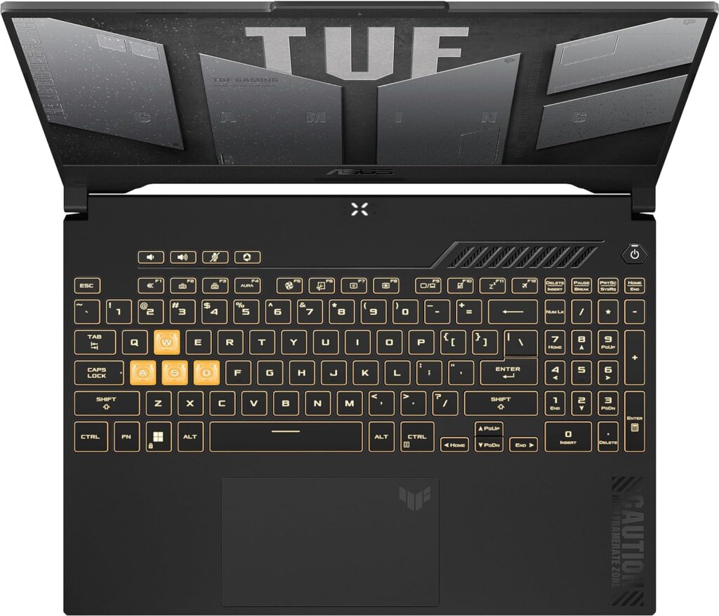 ASUS TUF F15 15.6 144Hz FHD Gaming Laptop Computer, 12th Gen Intel 14-Core i7-12700H, GeForce RTX 4070 8GB, 16GB DDR4 RAM, 2TB PCIe SSD, WiFi 6, Bluetooth 5.2, RGB Keyboard, Windows 11 Pro, BROAGE